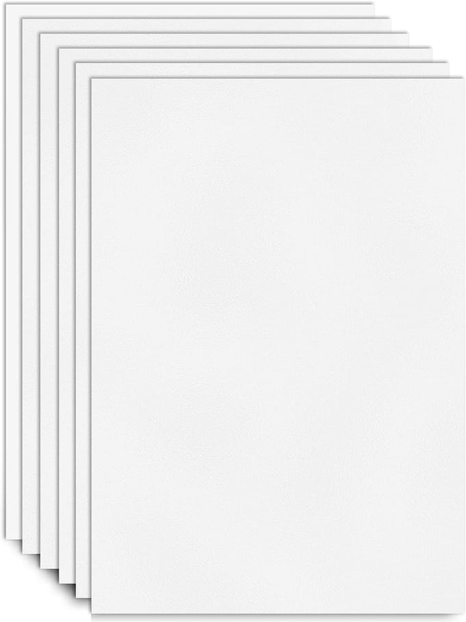 Set van 6 Polystyreen Platen 21 x 29,7 cm voor Modelbouw, Creatieve Projecten en DIY Crafts - Wit 1 mm Dikte