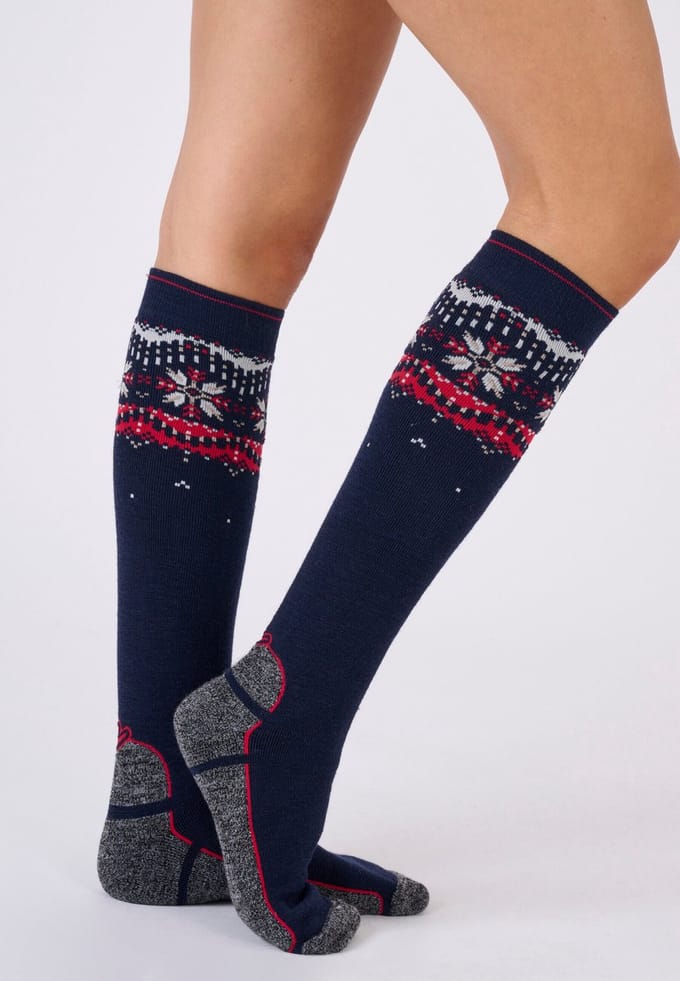Damart - Unisex skisokken Thermolactyl - Dames - Blauw - 43/46