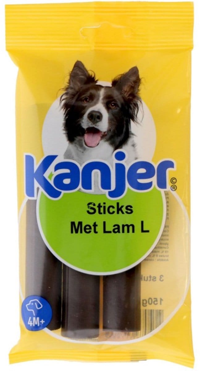 Kanjer Sticks met Lam L 150gr 3st hondensnack