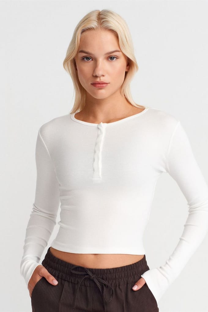 Slim Fit Langarm Jerseystroop