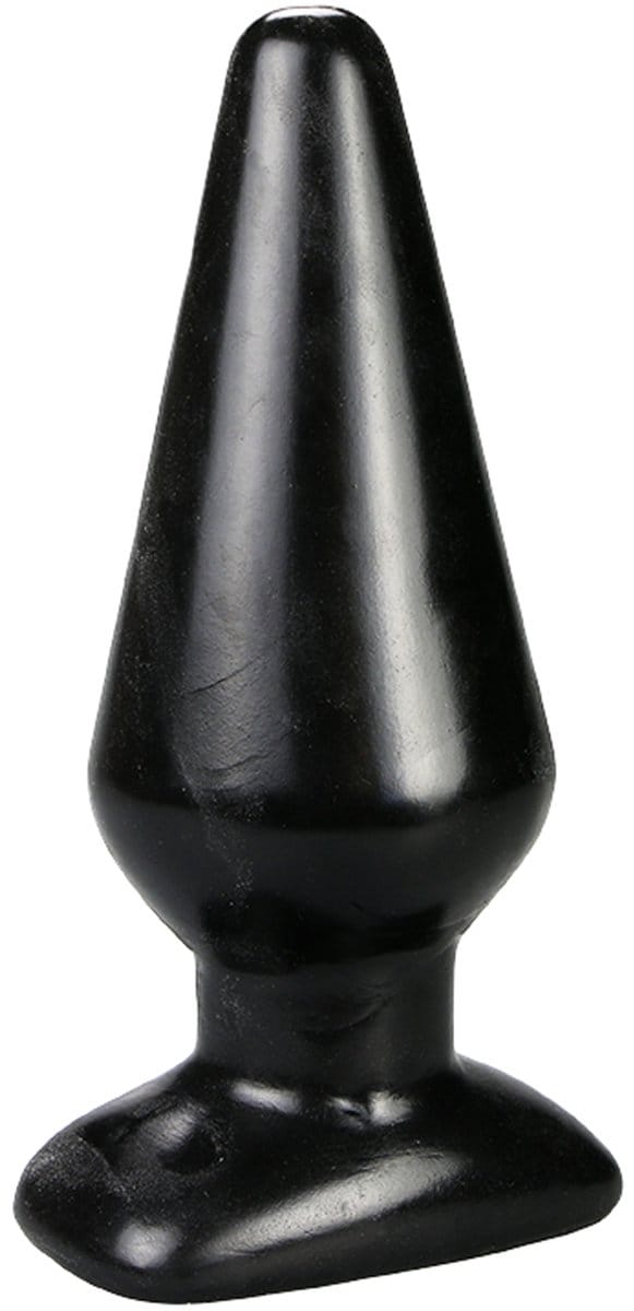 Being Fetish - Klassieke Anaalplug - PVC - Zwart - Diameter 60 mm
