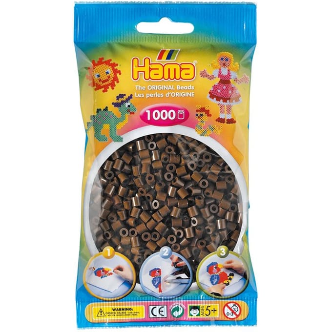 Hama Midi 5+ Ironing beads - Brown - 1000pcs