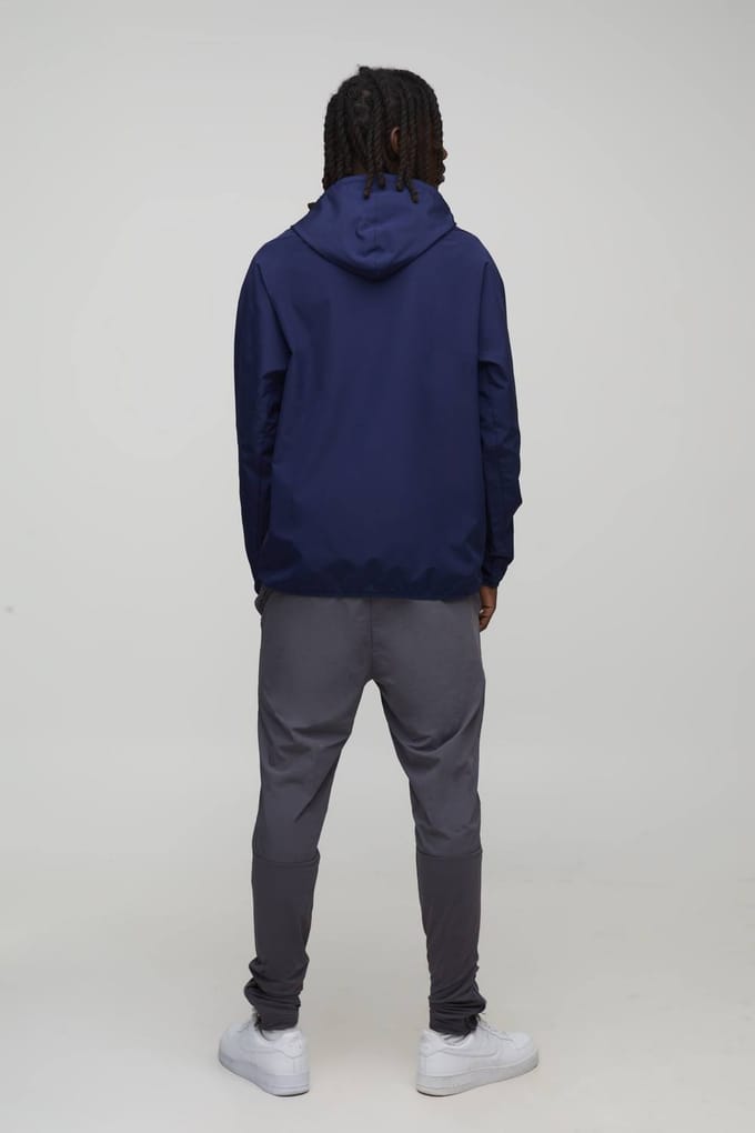 Man Active Gym Regular Fit Windbreaker Jacket | Navy | Size Small