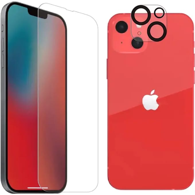 Camera bescherming en antibacterieel gehard glas pakket Tiger Glass Plus iPhone 13