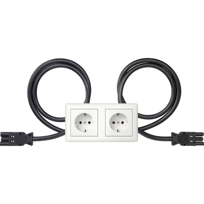 Dubbele Schuko Stopcontact Met Wieland Aansluitingen - 493503