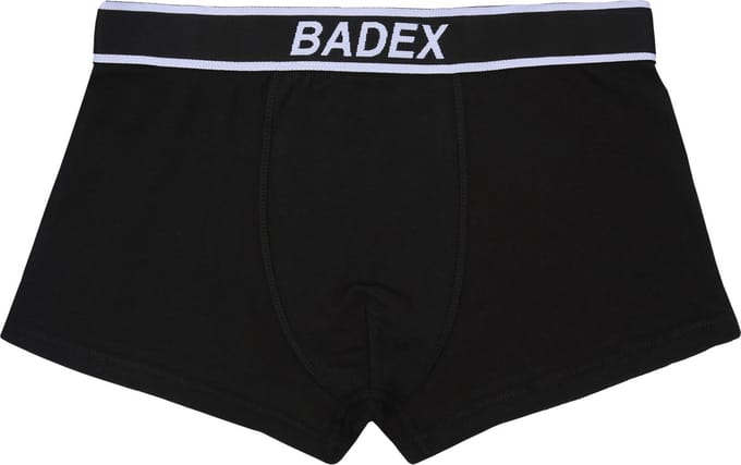 Zwarte katoenen herenboxershort BADEX