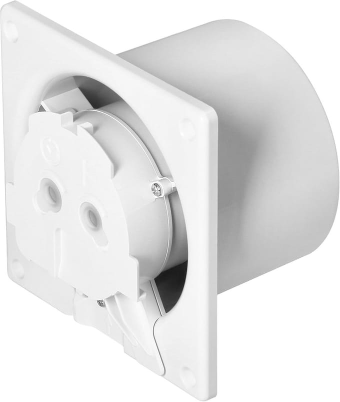 Badkamerventilator - Afzuigventilator - Vochtige Ruimte - Kogellagers - 100 mm - Wit