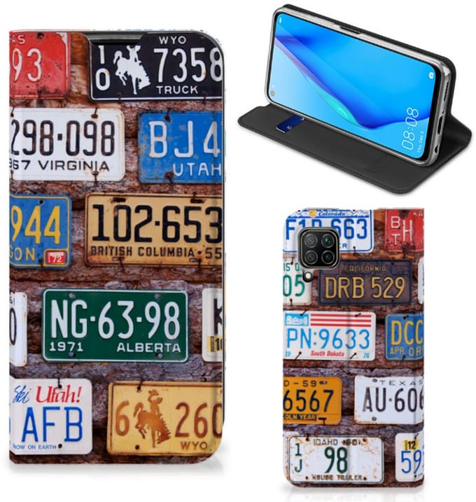Huawei P40 Lite Stand Case Kentekenplaten