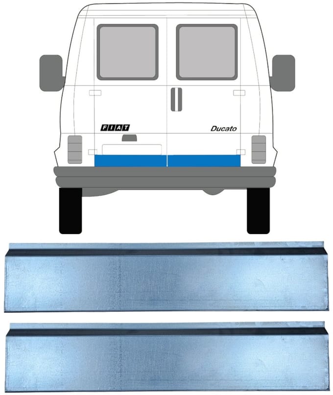 Reparatie plaatwerk achterste deuren voor Citroen C25 1981-1994 / Links = Rechts