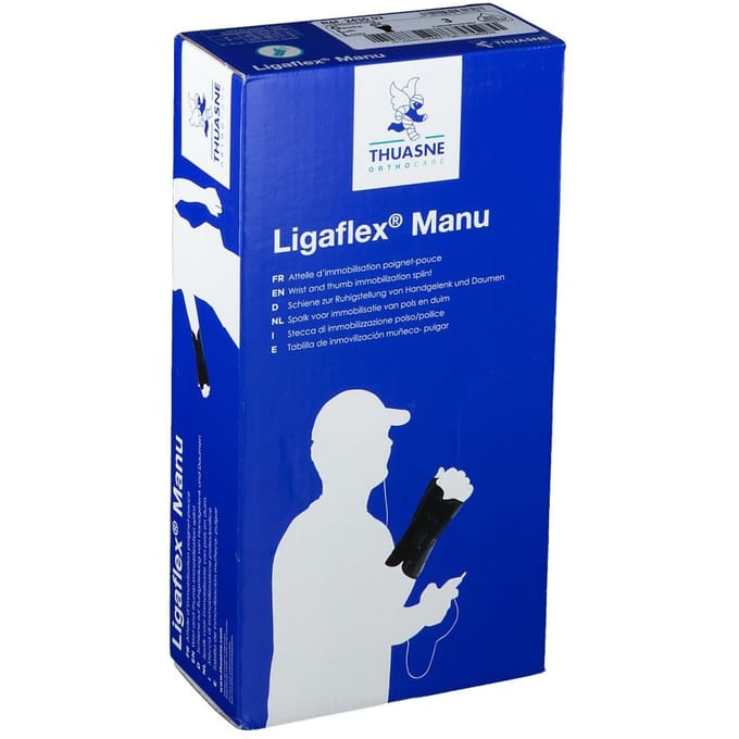 Thuasne Ligaflex Manu Duimbrace / Polsspalk - 3 - Links - Zwart