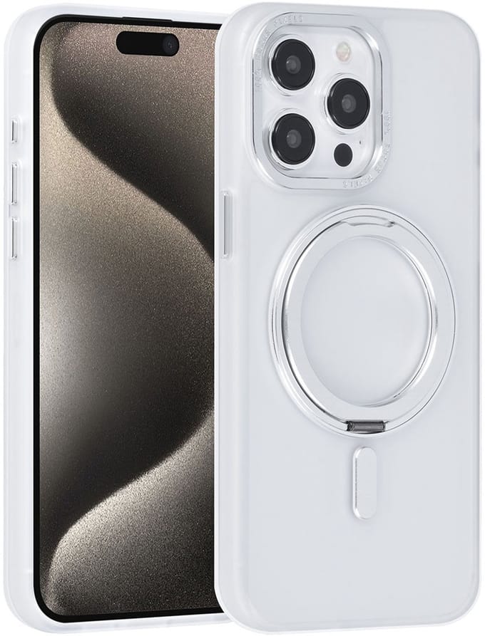UNIQ Accessory Back Cover voor Apple iPhone 15 Pro Max - Wit - Slank design - MagSafe compatibel