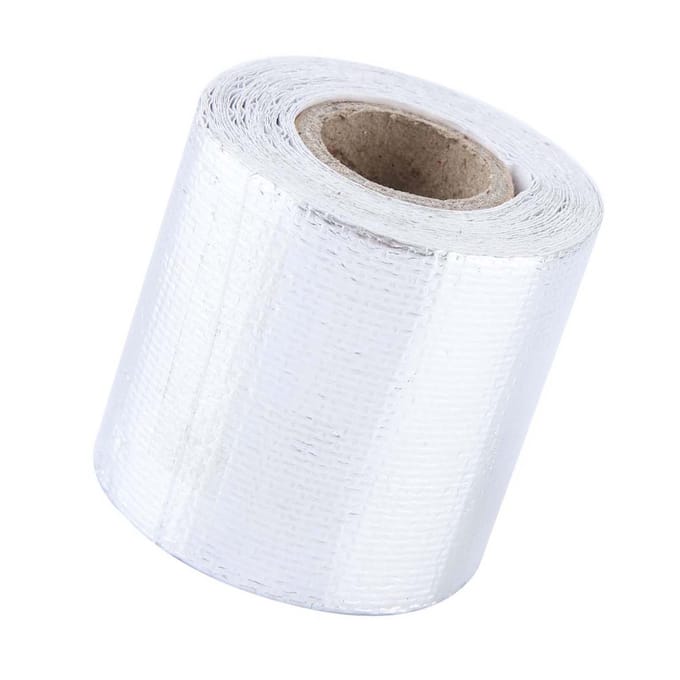 5m * 5cm Auto Aluminiumfolie Zelfklevend Reflecterend Hittebeschermend Wikkel Tape (Zilver)