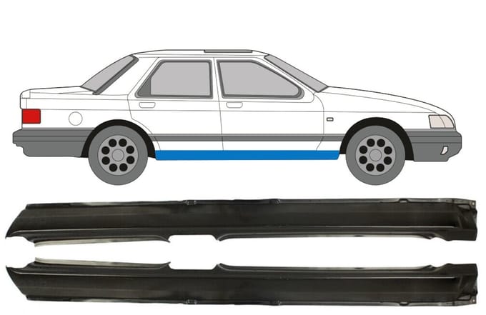 Volledige dorpel voor Ford Sierra 1982-1993 / Links + Rechts / Set