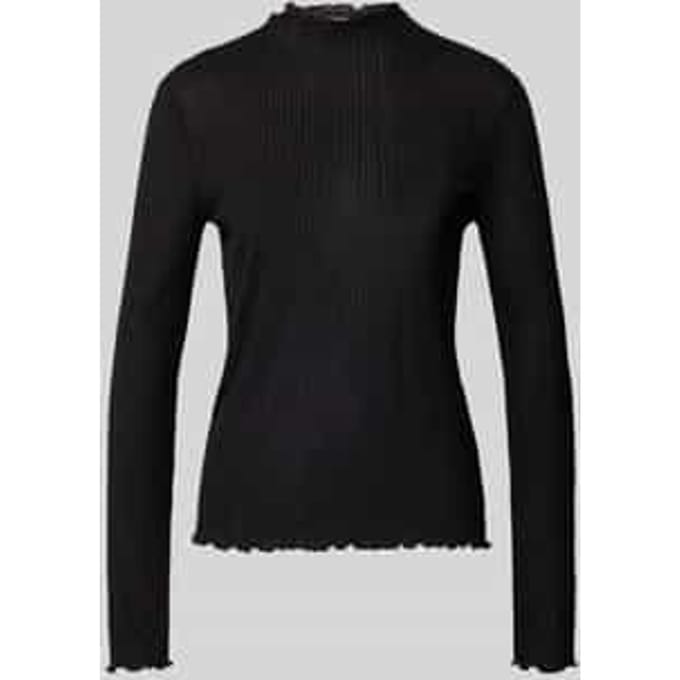Shirt met lange mouwen en opstaande kraag, model 'Sivi'