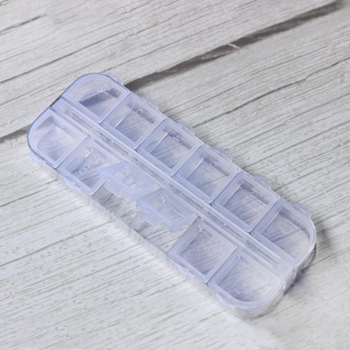 Sierradendoos // Pillendoosje //  Sorteerdoosje // Opbergdoosje // 12 vakjes