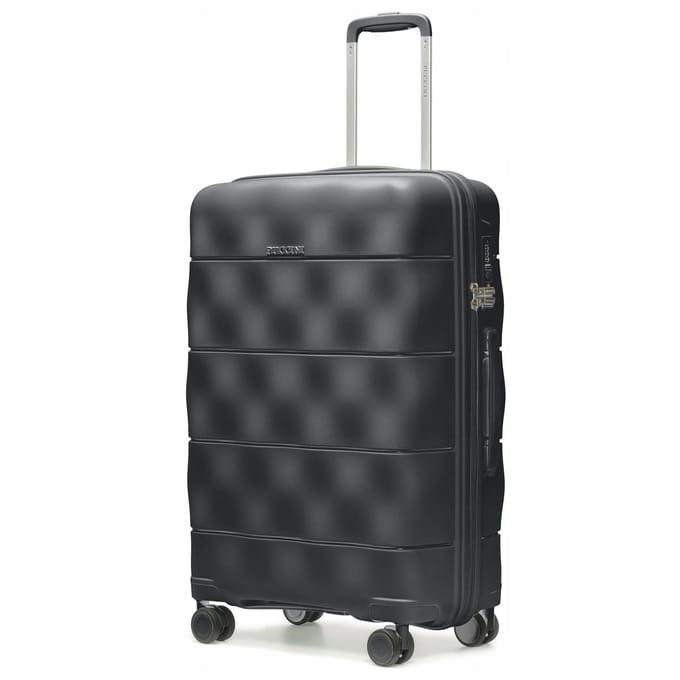Puccini Kyoto Middelgrote Koffer Zwart Lichtgewicht Polypropyleen 66cm