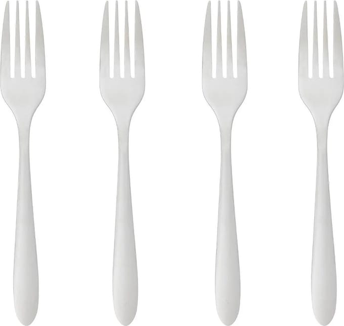 Secret de Gourmet Vorken Nevis - 4x stuks - RVS - 19 cm