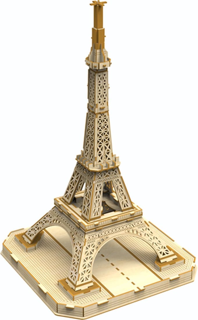 Premium Bouwpakket - Voor Volwassenen en Kinderen - Bouwpakket - 3D puzzel - Van Hout - Modelbouwpakket - DIY - Eiffeltoren