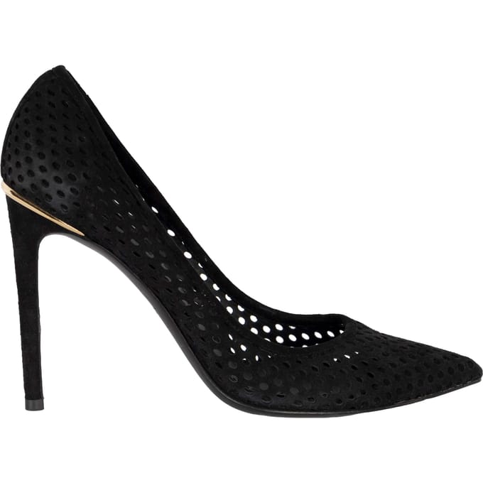 Louis Vuitton Geperforeerde Suède Eyeline Pumps - '10s