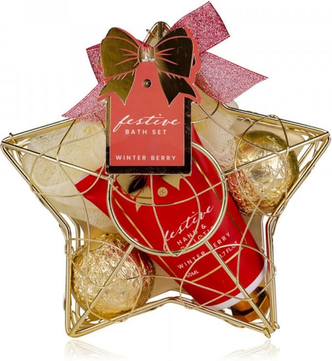 festive bqth set - Winter berry - geschenkset- hqnd 1 body lotion