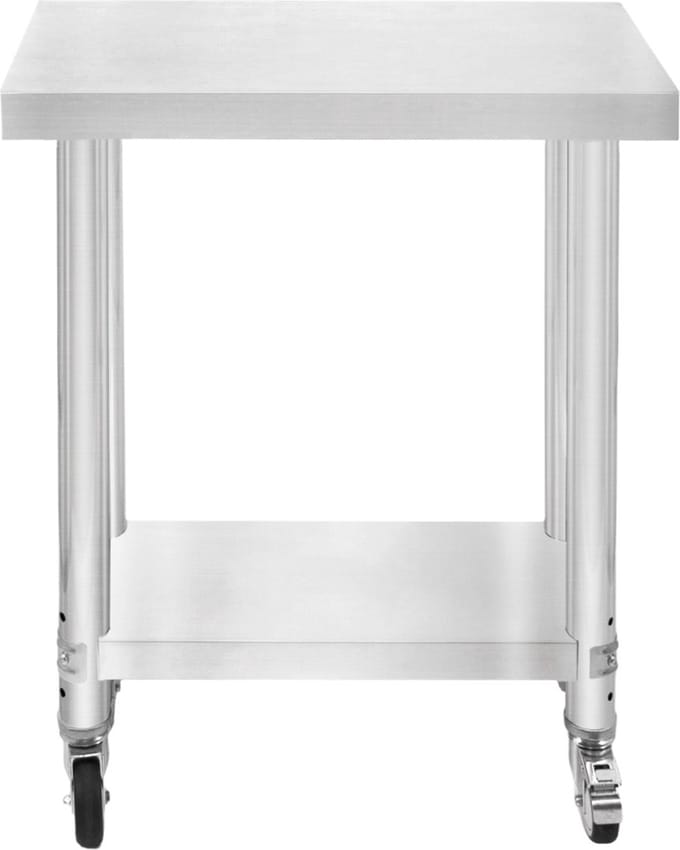Werktafel - zilver - 80x60x30 cm - 160 kg draagvermogen
