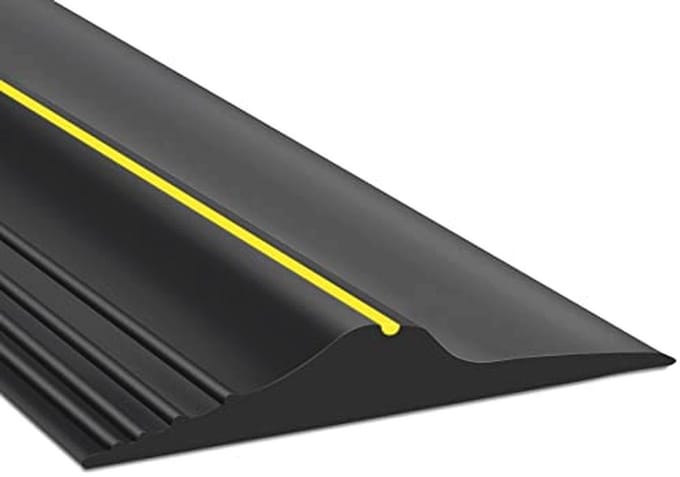 Universele Garagedrempelafdichtingsstrip 3,7 m - Zwart