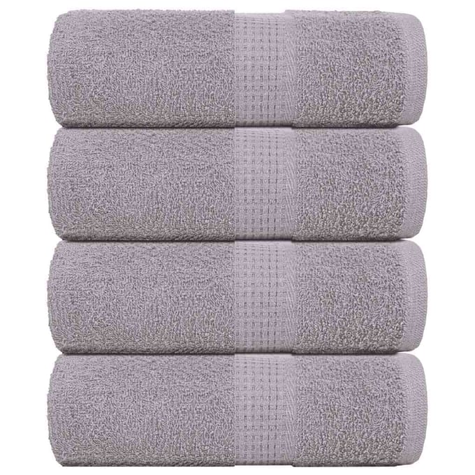 vidaXL - Gastendoekjes - FROGN - 4 - st - 30x50 - cm - 360 - g/m² - grijs