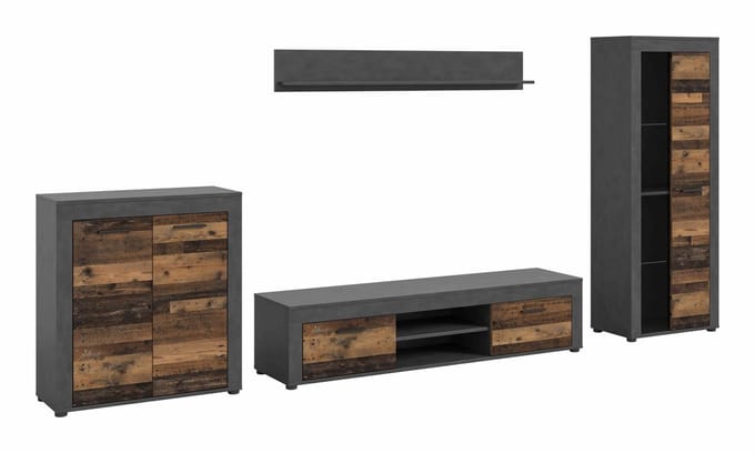 Furnilux Jam living combinatie oud hout nb matera nb