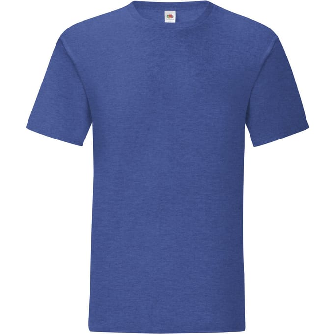Fruit of the Loom Heren Iconic 150 Heather T-Shirt (Heide Royal)