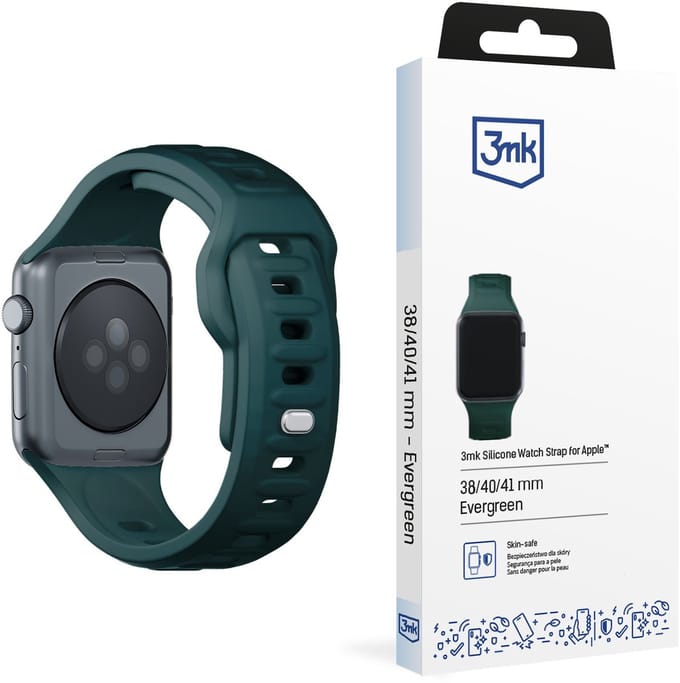 42/44/45/46/49 Mm Evergreen (Big) - 3Mk Silicone Watch Strap For Apple
