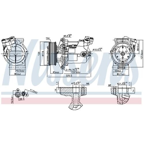 Compressor airconditioning NISSENS 890042