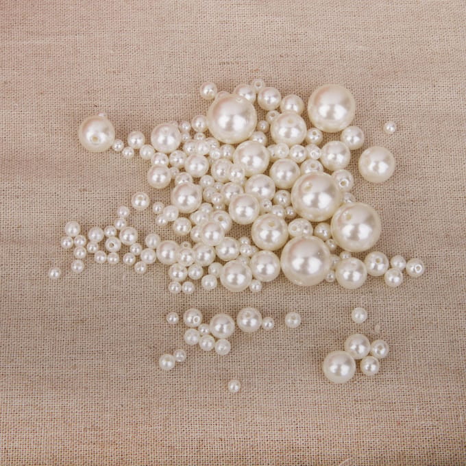150 stuks diverse maten hars ABS imitatie parel sieraden maken voor ambacht gray