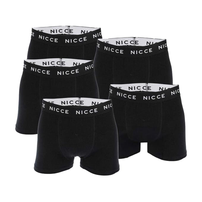 Nicce Galan Boxershorts Heren (Set van 5) (Zwart)