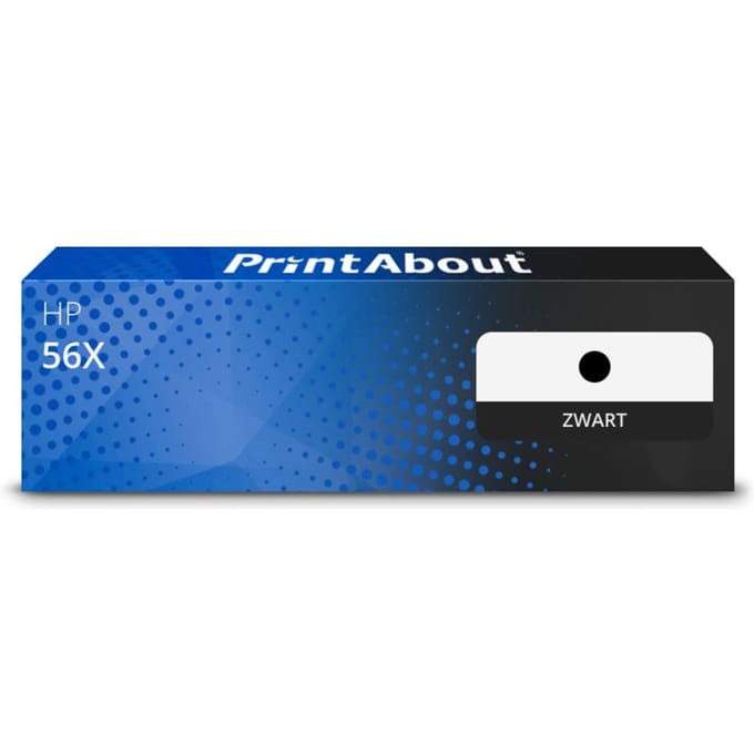 PrintAbout huismerk Toner 56X (CF256X) Zwart Hoge capaciteit Geschikt voor HP