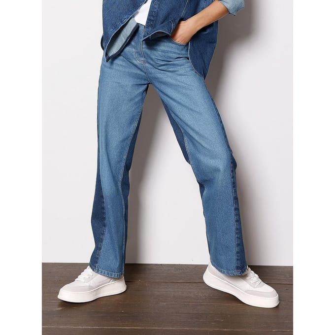 Wide Fit-jeans Van DAY.LIKE denim