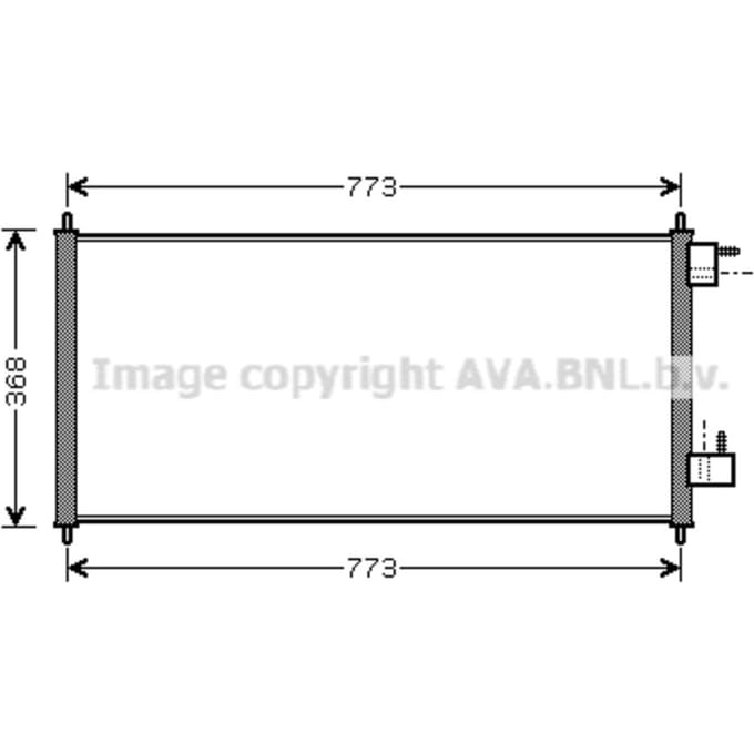 Condensator, airconditioning AVA COOLING FDA5361 AVA