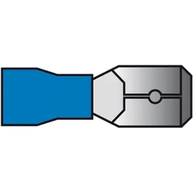 Carpoint Vlakstekker 740 Blauw 6,3x0,8mm 10 Stuks