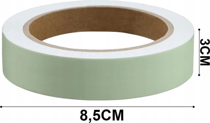 Phosphorescerende Foliestreep Reflecterend 3m x 3 cm