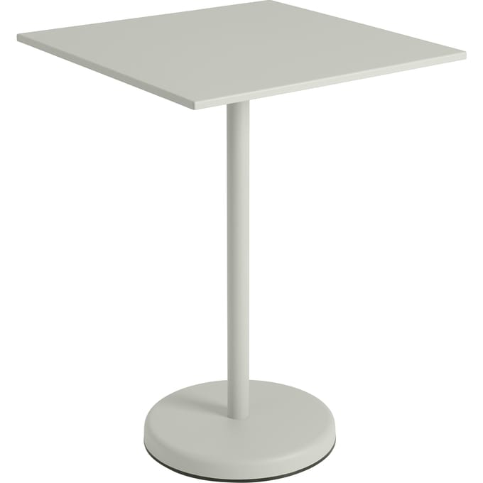 Muuto Linear Steel Tafel vierkant - grijs - Hoogte 95 cm