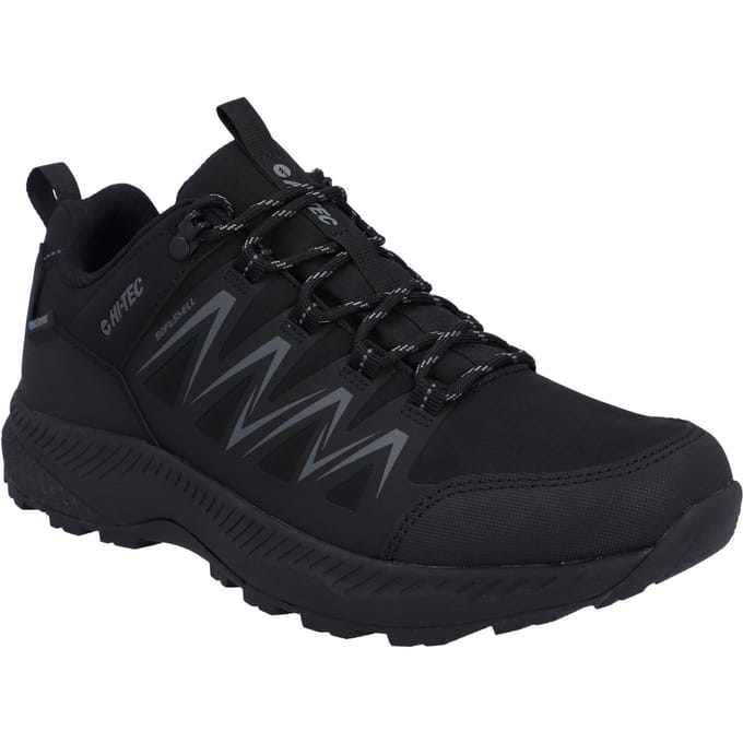 Hi-Tec Stealth Low Heren Wandelschoenen Van Polyester In Het Zwart/donkergrijs
