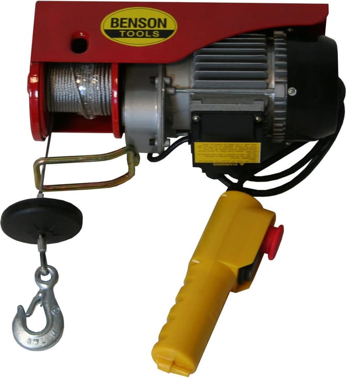 Benson Hijsinrichting 125/ 250 kg 12mtr kabel 530 w
