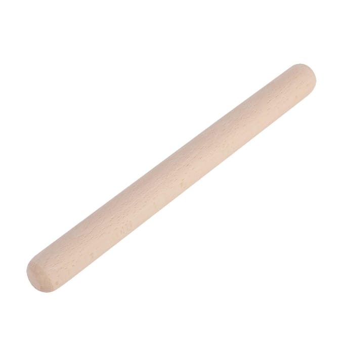 Huis Massief Hout Deegroller Cake Gebak Pizza Deegroller Bakgereedschap Keukengerei 39cm white