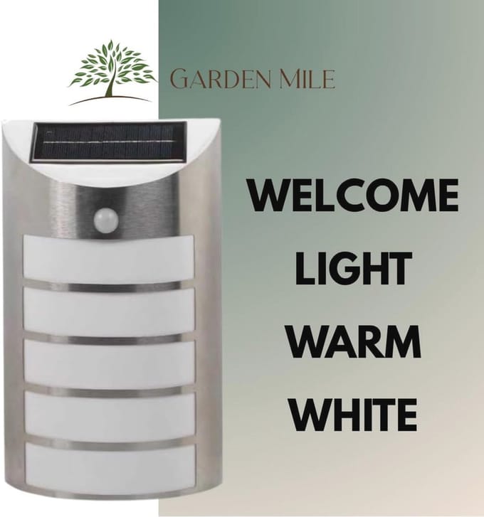 Zonne-energie Bewegingssensor Buitenlamp met Wandmontage voor Tuin en Buitenverlichting