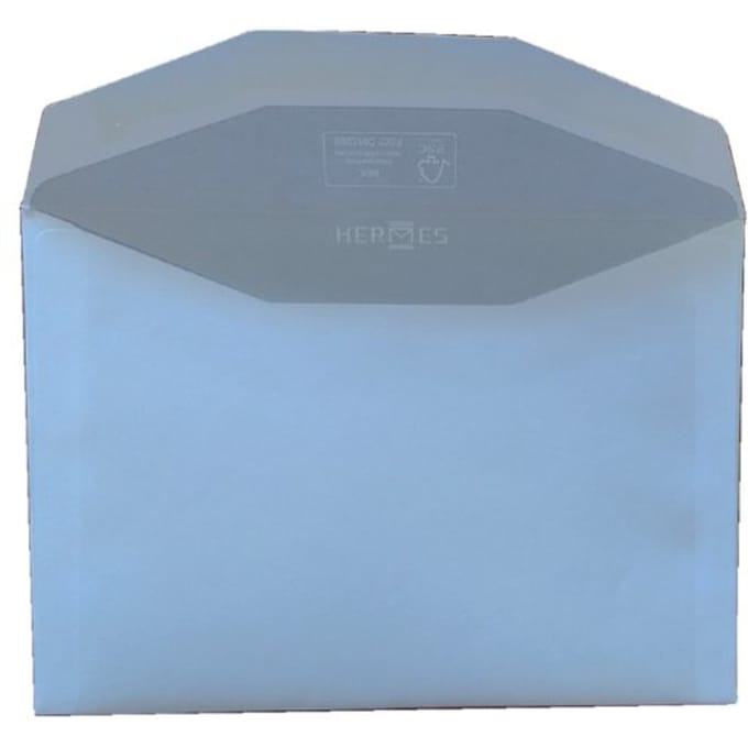 Envelop Hermes bank C6 114x162mm gegomd wit doos à 500 stuks