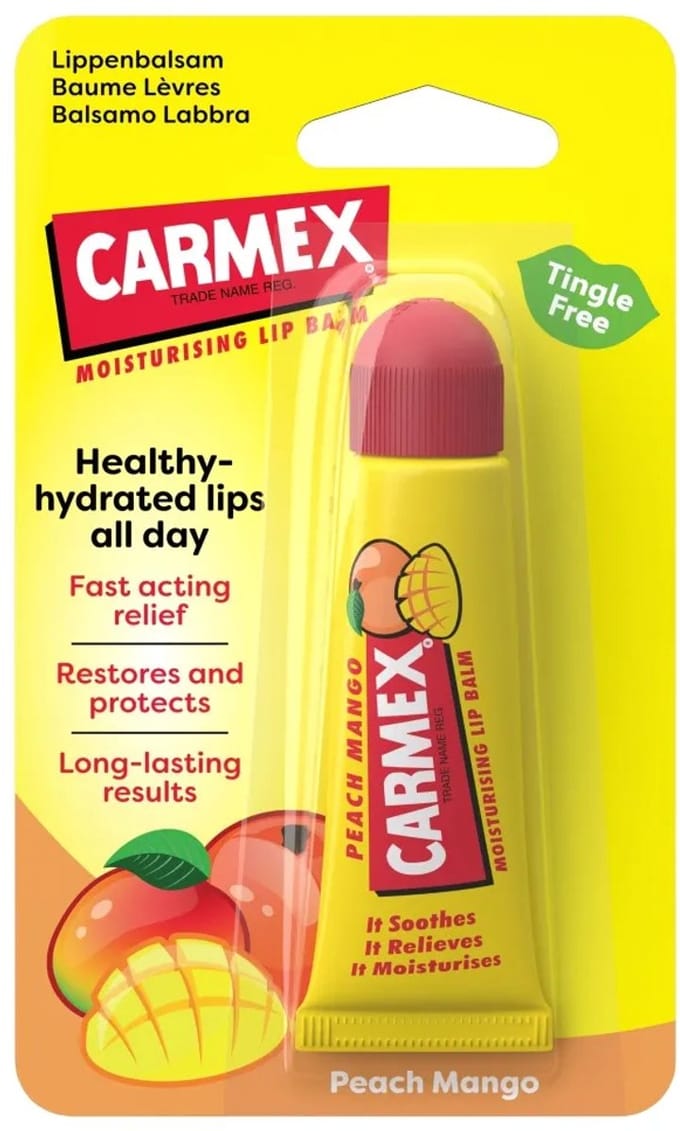 Carmex Peach Mango Moisturising Lip Balm 10GR