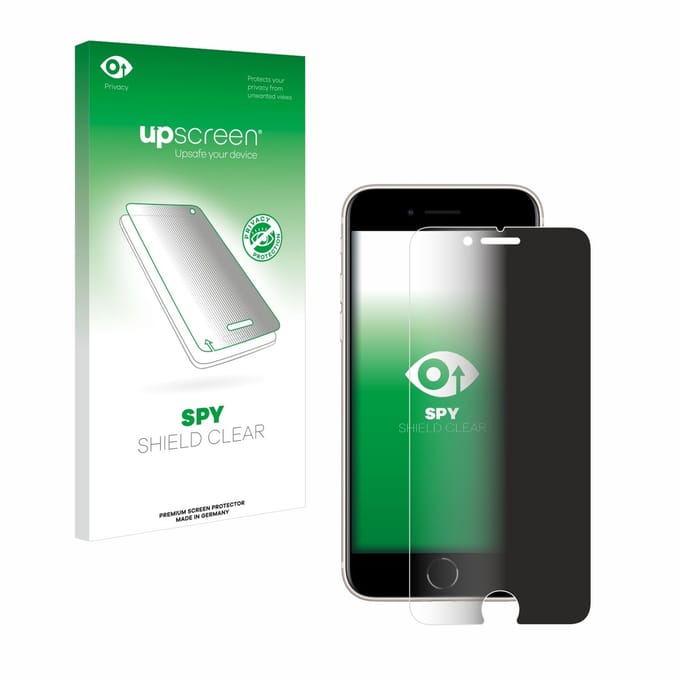 upscreen - privacy screenprotector voor Apple iPhone SE 3 2022 - Folie Beschermfolie Blauwlichtfilter