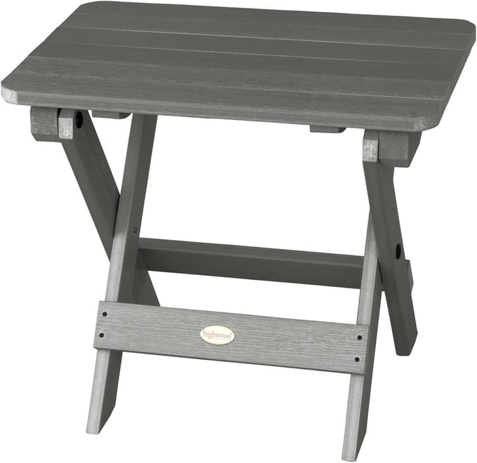 Opvouwbare Adirondack Zijtafel in Coastal Teak