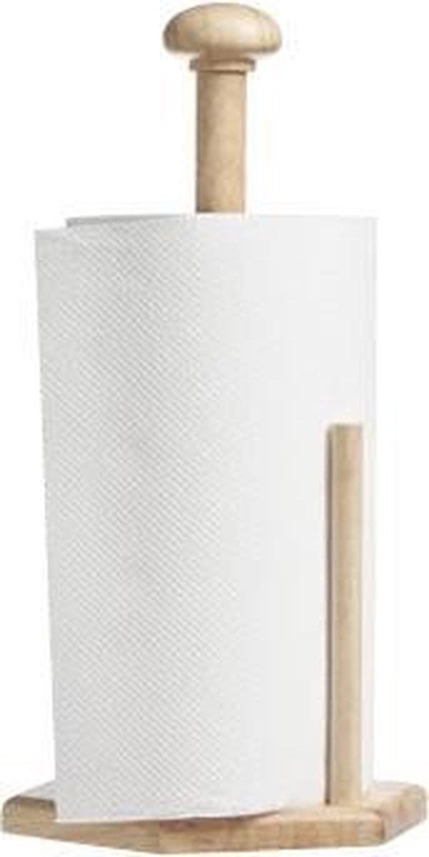 Keukenrol houder - hout - 32,5 cm