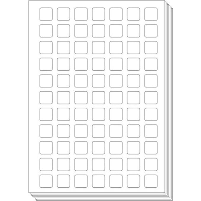 Pictogenda blanco stickervellen (25 stuks)