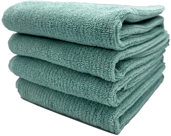 Ella handdoek 50x70 cm aqua - set van 4